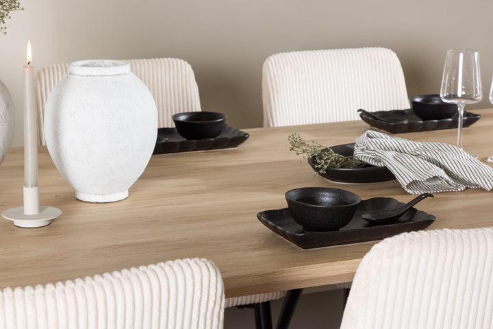 Venture Home Olivia Dining Table with Leone Dining Chair