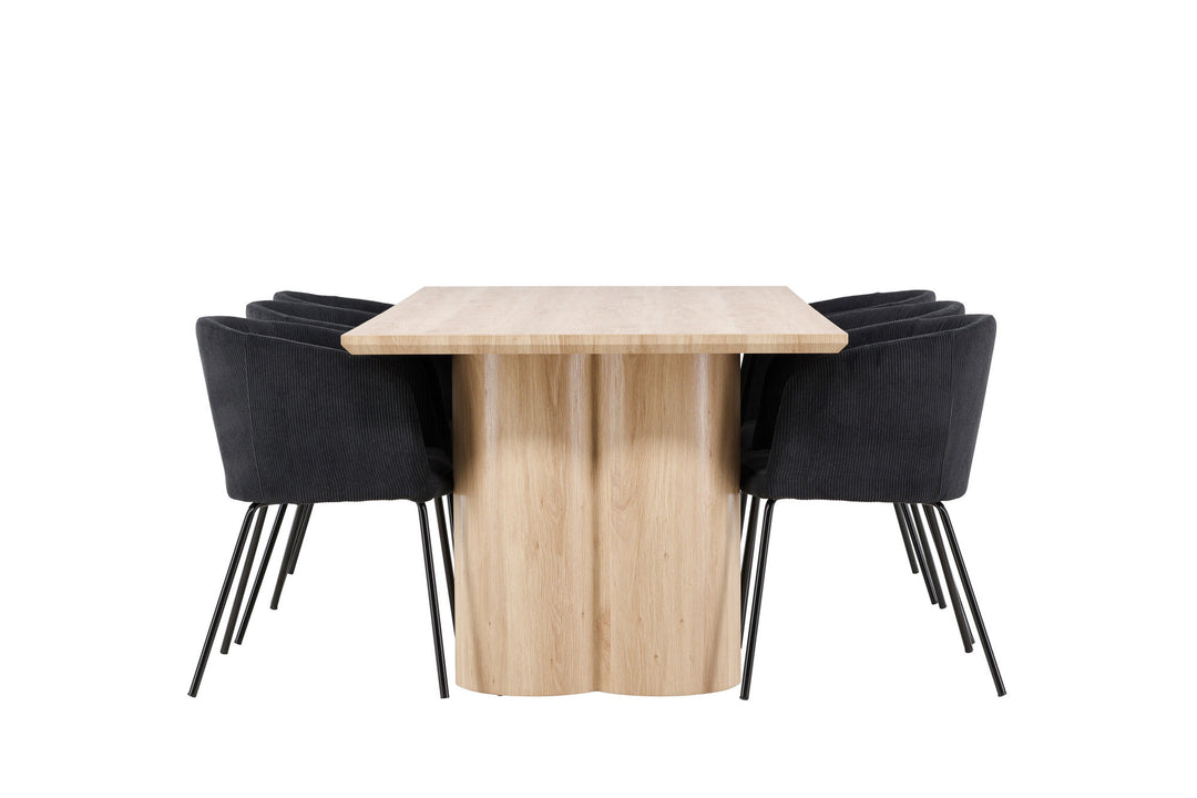 Venture Home Olivia Dining Table with Berit Dining Chair