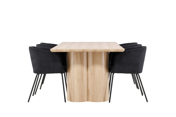 Venture Home Olivia Dining Table with Berit Dining Chair