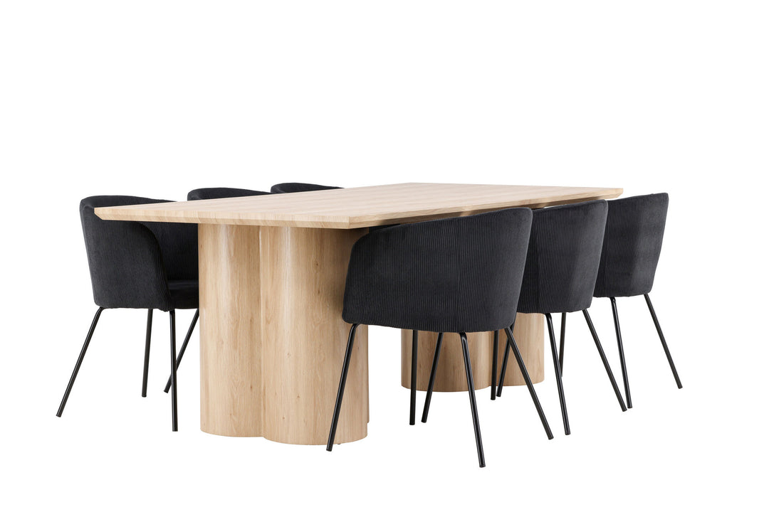 Venture Home Olivia Dining Table with Berit Dining Chair