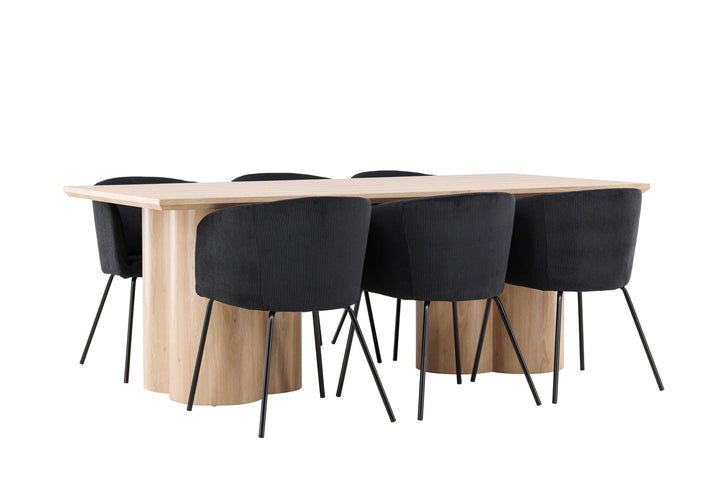 Venture Home Olivia Dining Table with Berit Dining Chair