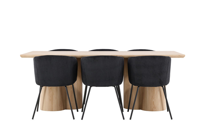 Venture Home Olivia Dining Table with Berit Dining Chair