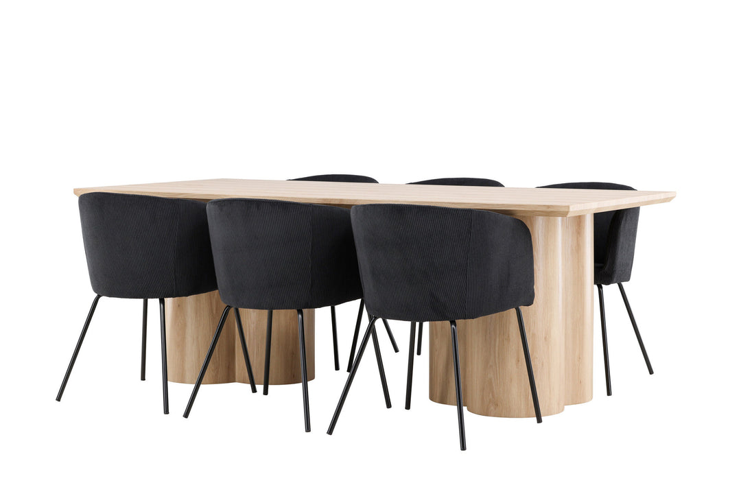 Venture Home Olivia Dining Table with Berit Dining Chair
