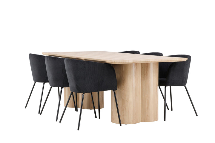 Venture Home Olivia Dining Table with Berit Dining Chair