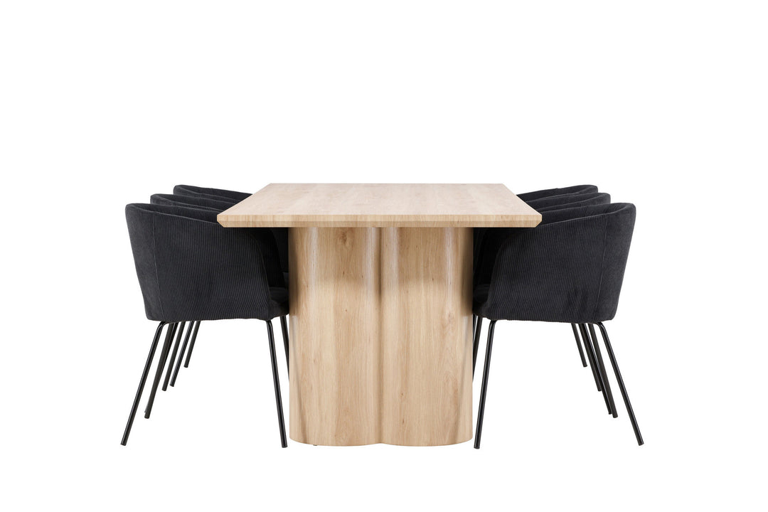 Venture Home Olivia Dining Table with Berit Dining Chair