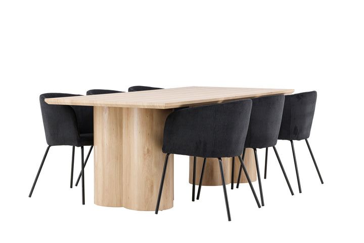 Venture Home Olivia Dining Table with Berit Dining Chair