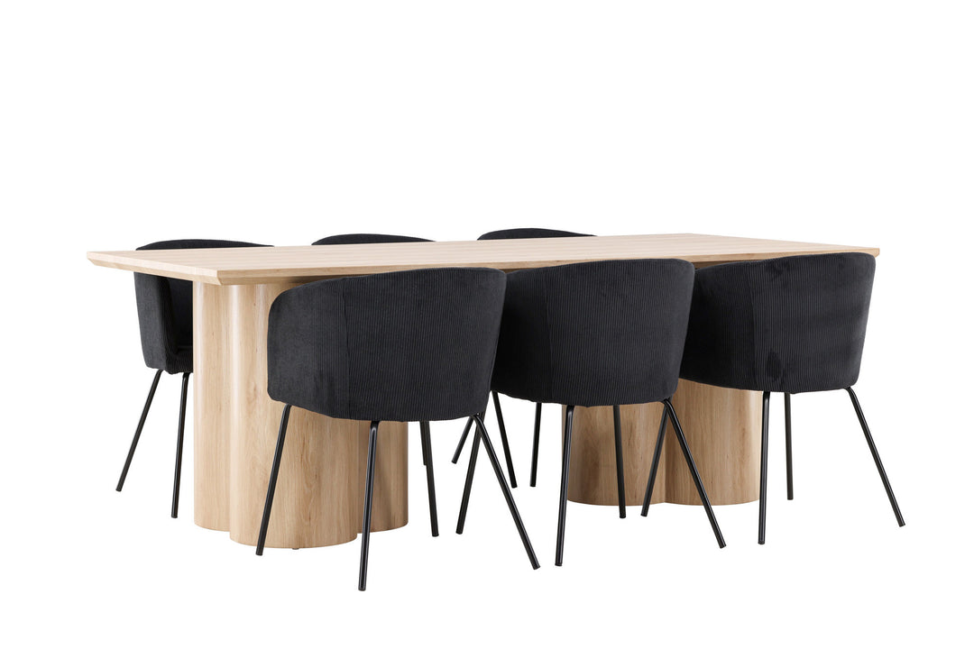 Venture Home Olivia Dining Table with Berit Dining Chair