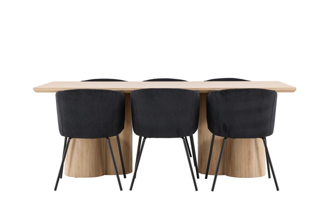 Venture Home Olivia Dining Table with Berit Dining Chair