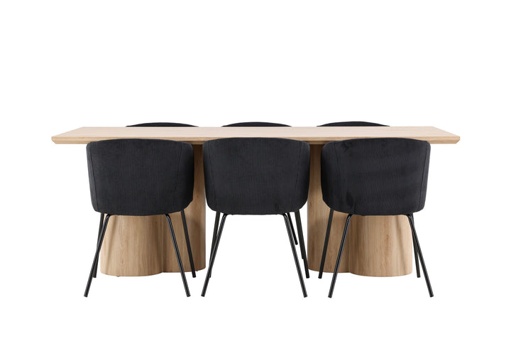 Venture Home Olivia Dining Table with Berit Dining Chair
