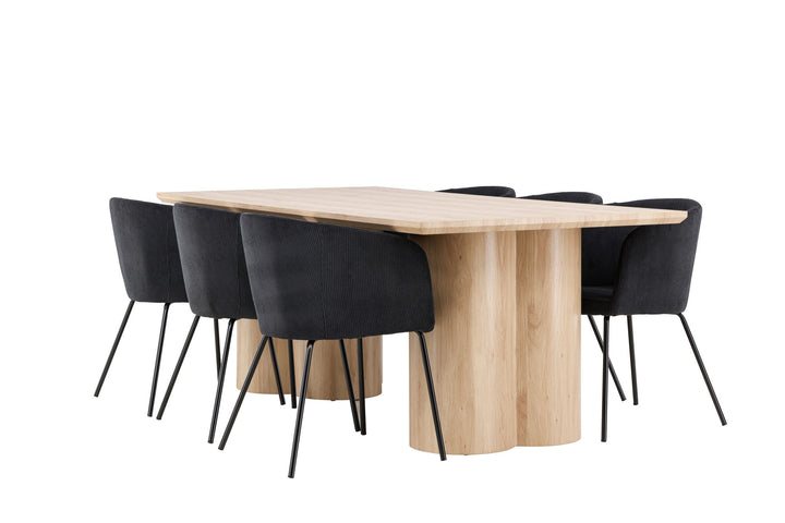 Venture Home Olivia Dining Table with Berit Dining Chair