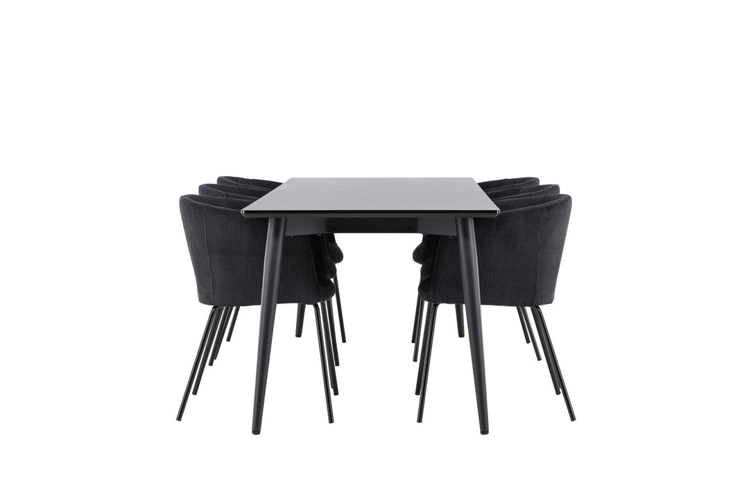 Venture Home Ellis Dining Table with Berit Dining Chair