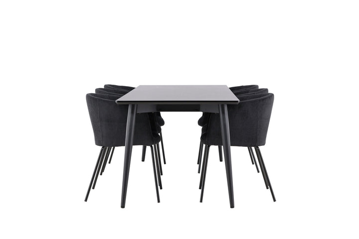 Venture Home Ellis Dining Table with Berit Dining Chair