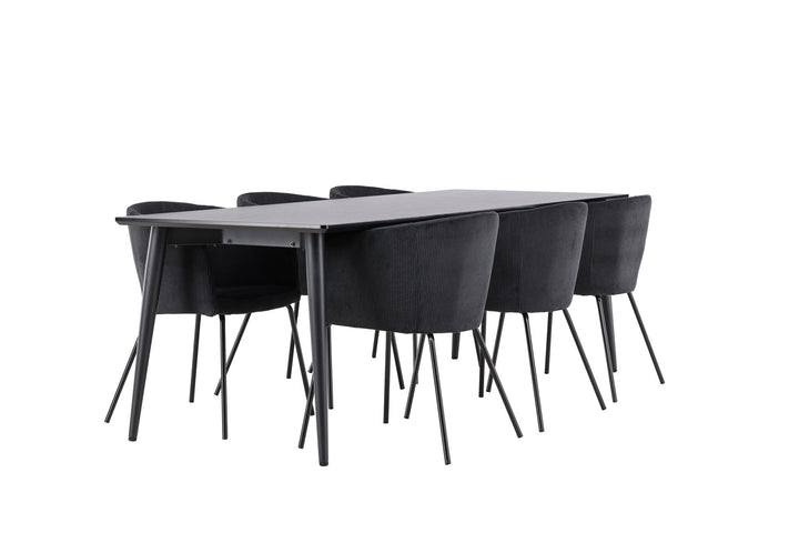 Venture Home Ellis Dining Table with Berit Dining Chair