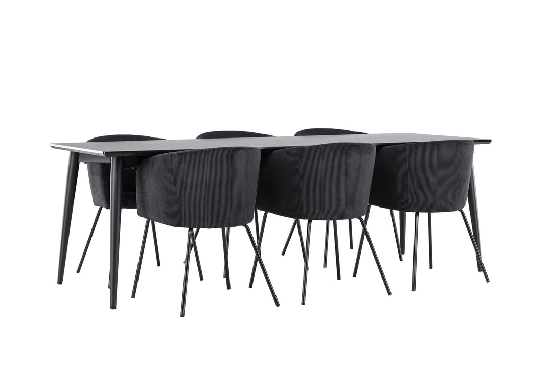 Venture Home Ellis Dining Table with Berit Dining Chair