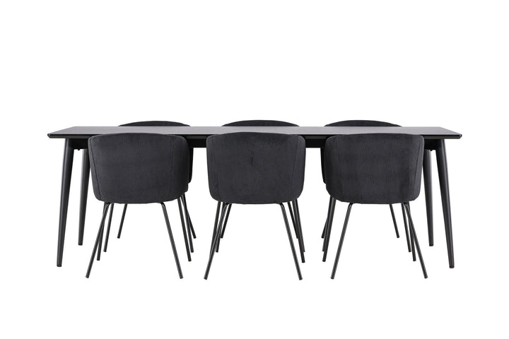 Venture Home Ellis Dining Table with Berit Dining Chair