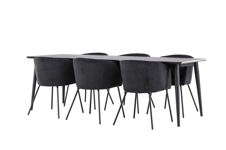 Venture Home Ellis Dining Table with Berit Dining Chair