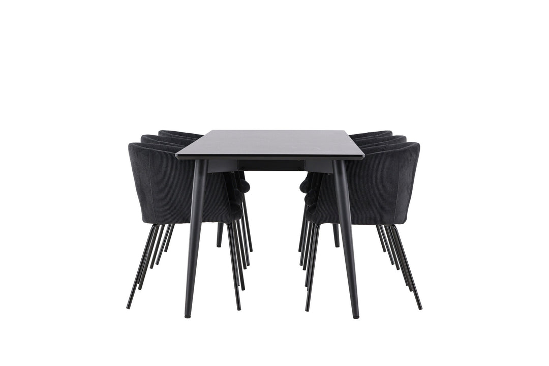Venture Home Ellis Dining Table with Berit Dining Chair