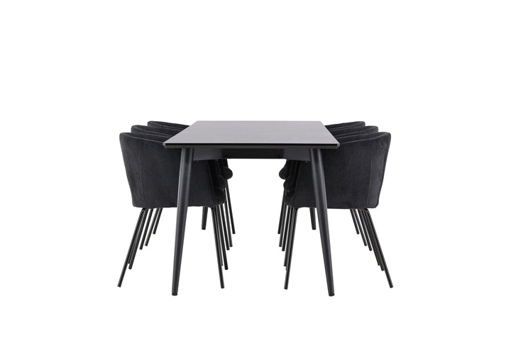Venture Home Ellis Dining Table with Berit Dining Chair