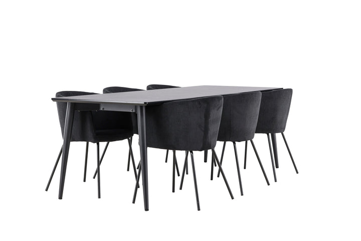 Venture Home Ellis Dining Table with Berit Dining Chair