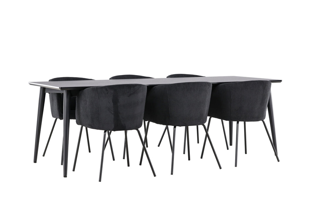 Venture Home Ellis Dining Table with Berit Dining Chair