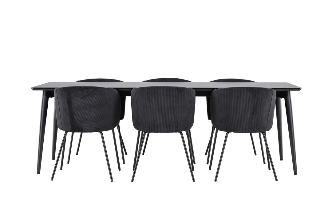 Venture Home Ellis Dining Table with Berit Dining Chair