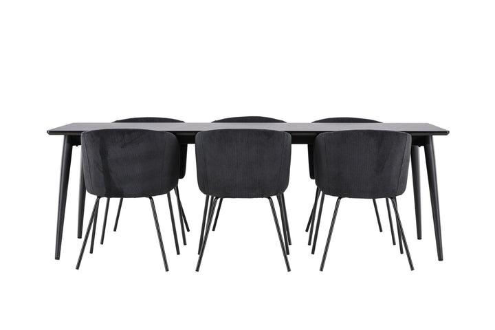 Venture Home Ellis Dining Table with Berit Dining Chair