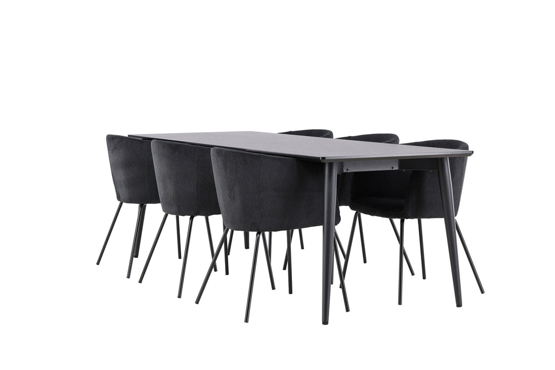 Venture Home Ellis Dining Table with Berit Dining Chair