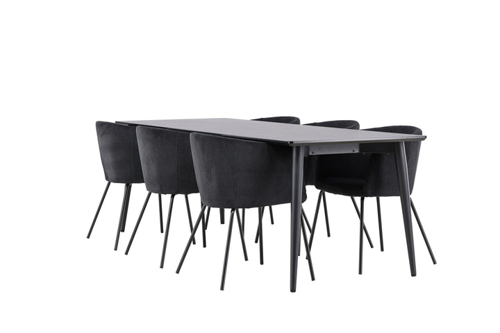 Venture Home Ellis Dining Table with Berit Dining Chair