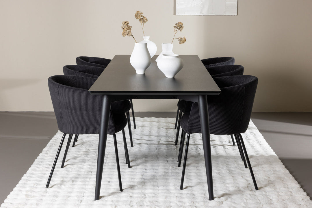 Venture Home Ellis Dining Table with Berit Dining Chair