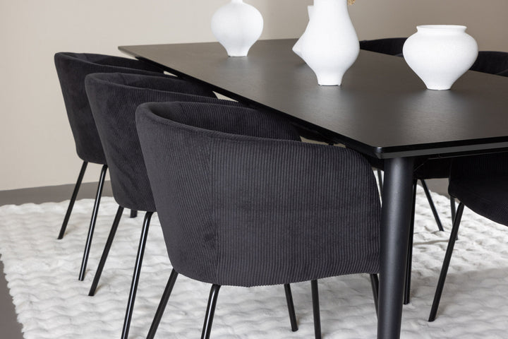 Venture Home Ellis Dining Table with Berit Dining Chair