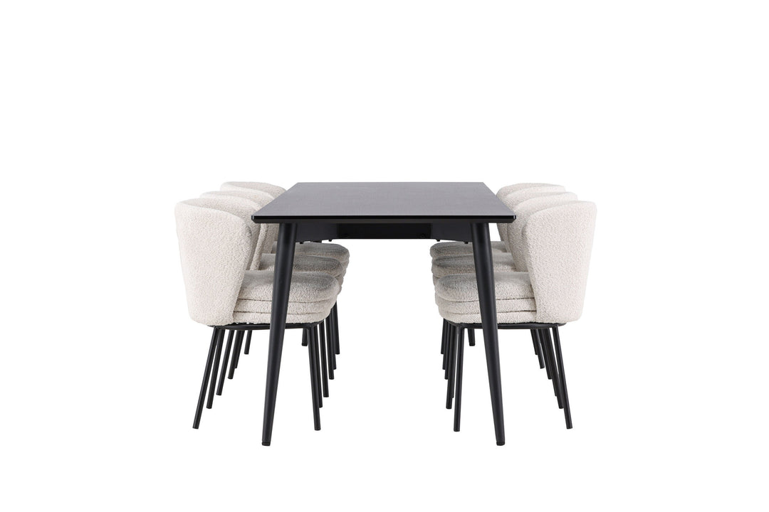 Venture Home Ellis Dining Table with Agnes Dining Chair