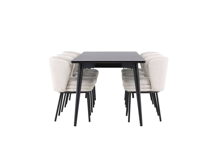 Venture Home Ellis Dining Table with Agnes Dining Chair