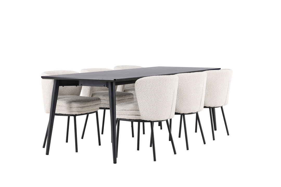 Venture Home Ellis Dining Table with Agnes Dining Chair