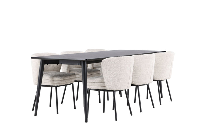Venture Home Ellis Dining Table with Agnes Dining Chair