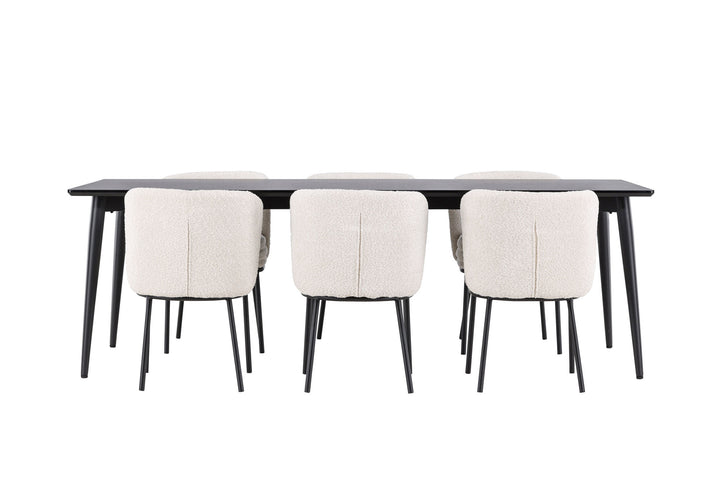 Venture Home Ellis Dining Table with Agnes Dining Chair