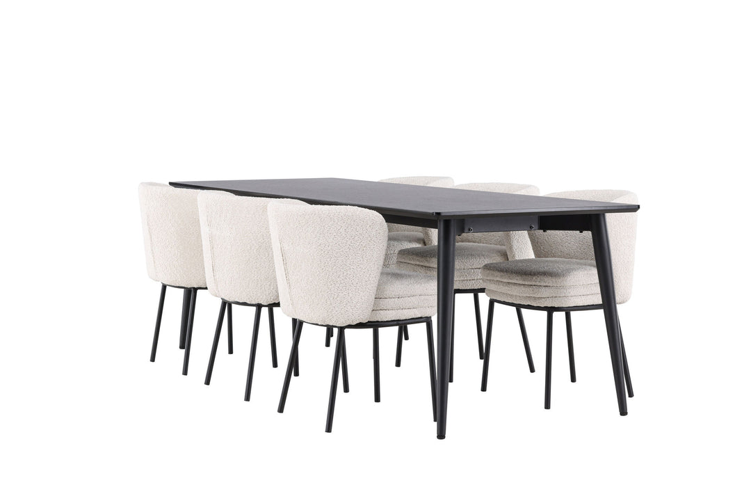 Venture Home Ellis Dining Table with Agnes Dining Chair