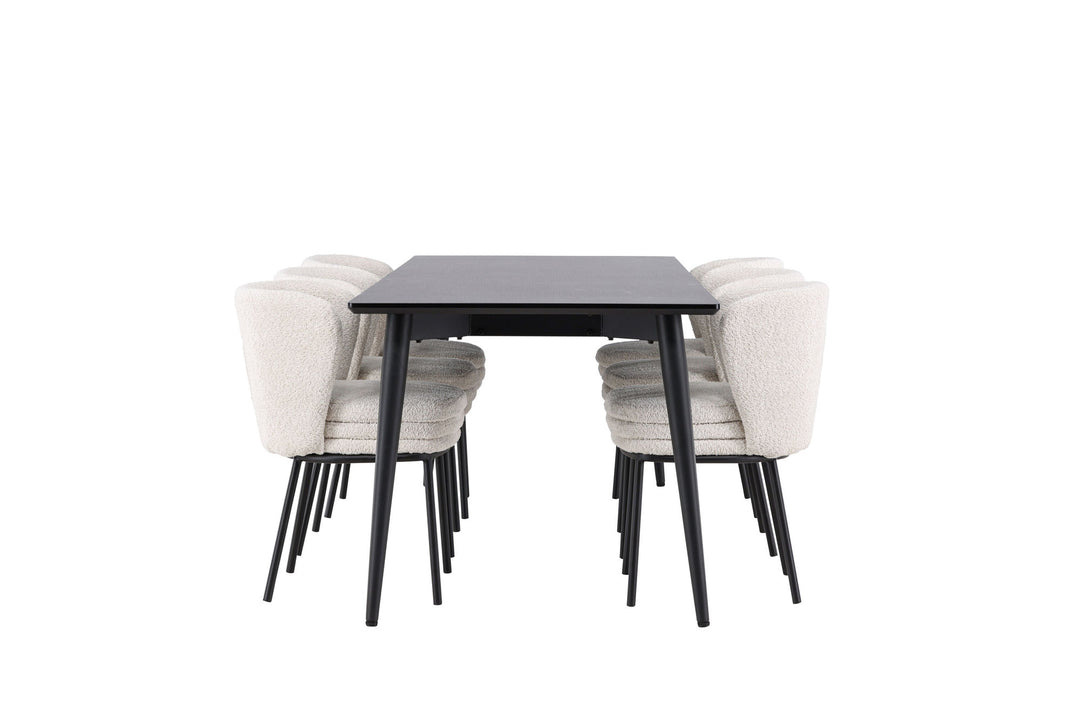 Venture Home Ellis Dining Table with Agnes Dining Chair