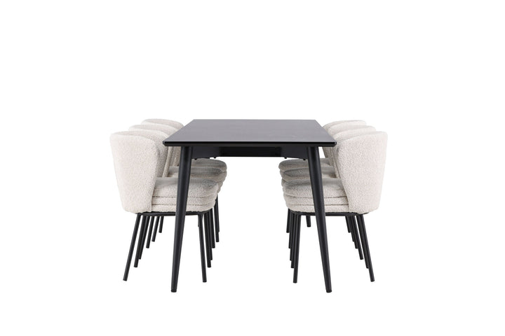 Venture Home Ellis Dining Table with Agnes Dining Chair