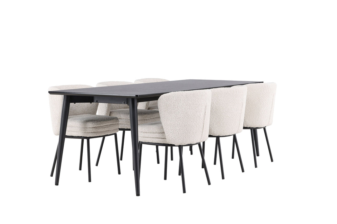 Venture Home Ellis Dining Table with Agnes Dining Chair