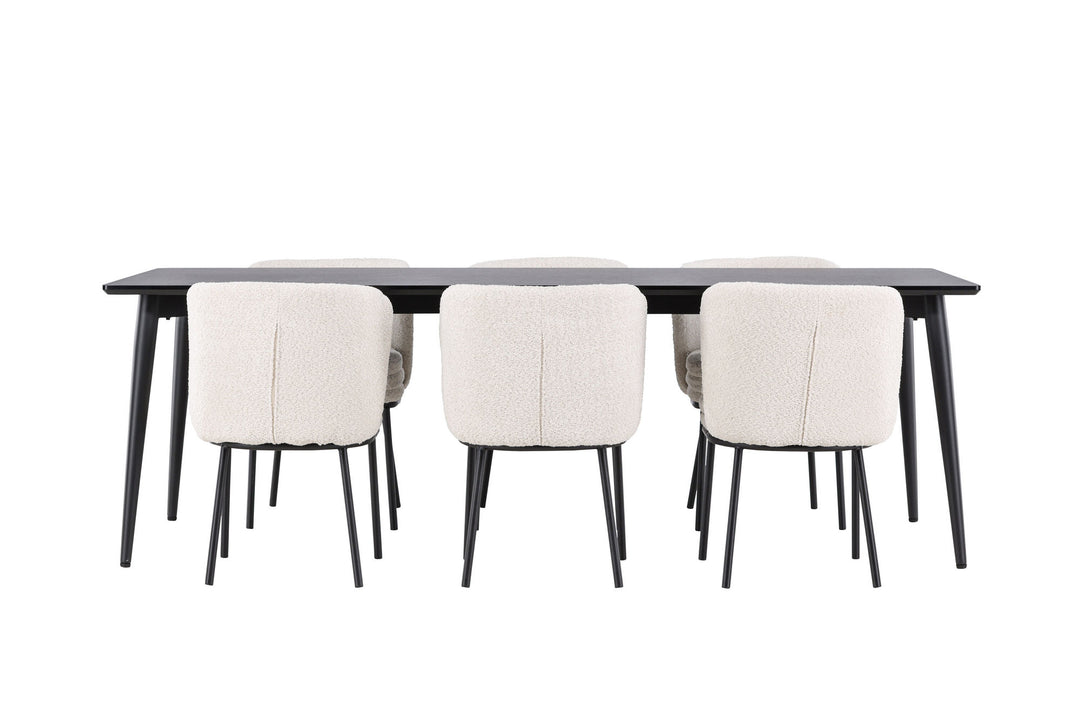 Venture Home Ellis Dining Table with Agnes Dining Chair