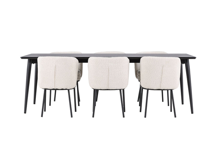 Venture Home Ellis Dining Table with Agnes Dining Chair