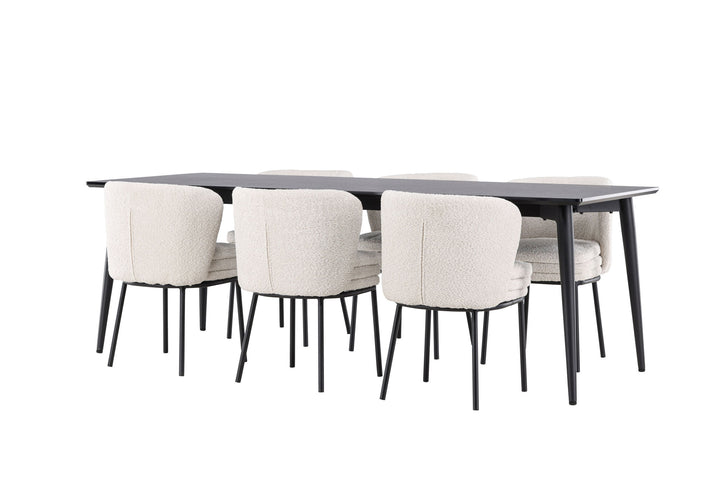 Venture Home Ellis Dining Table with Agnes Dining Chair