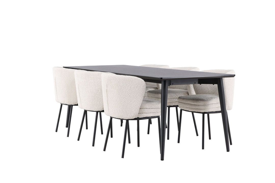 Venture Home Ellis Dining Table with Agnes Dining Chair