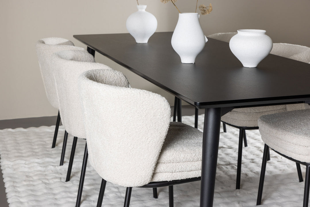Venture Home Ellis Dining Table with Agnes Dining Chair