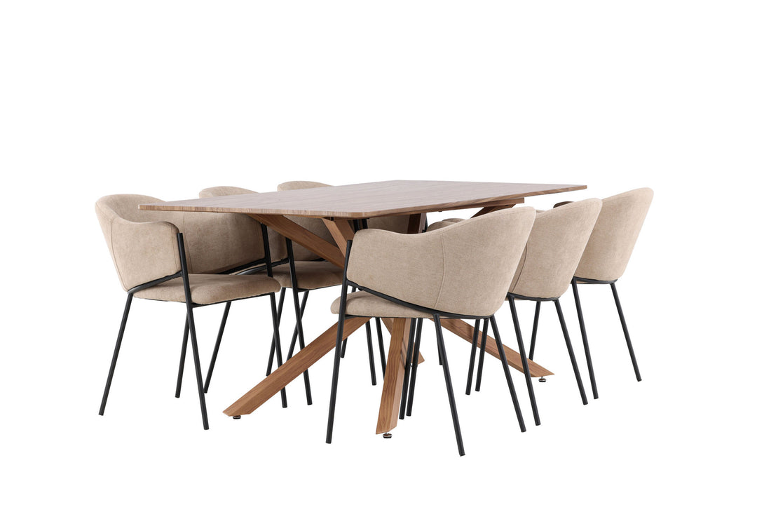 Venture Home Piazza Dining Table with Evelina Dining Chair