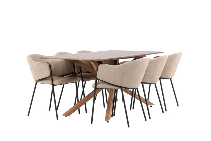 Venture Home Piazza Dining Table with Evelina Dining Chair