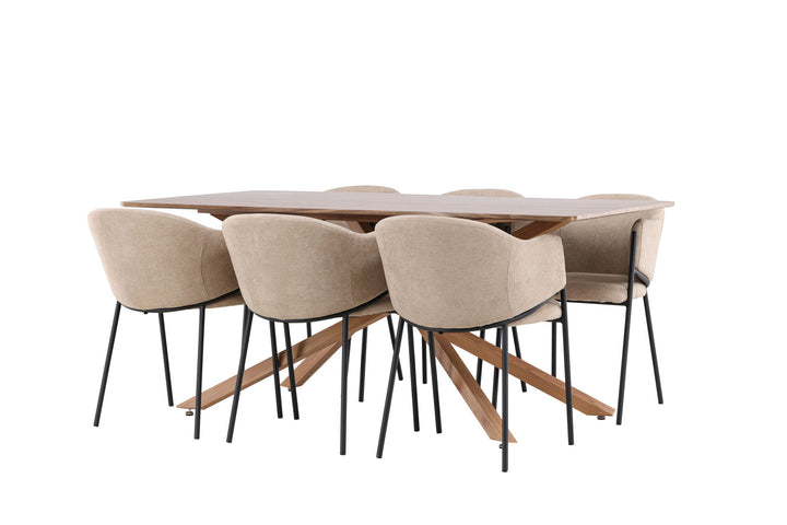 Venture Home Piazza Dining Table with Evelina Dining Chair