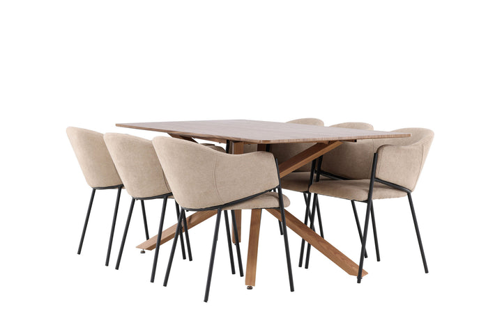 Venture Home Piazza Dining Table with Evelina Dining Chair