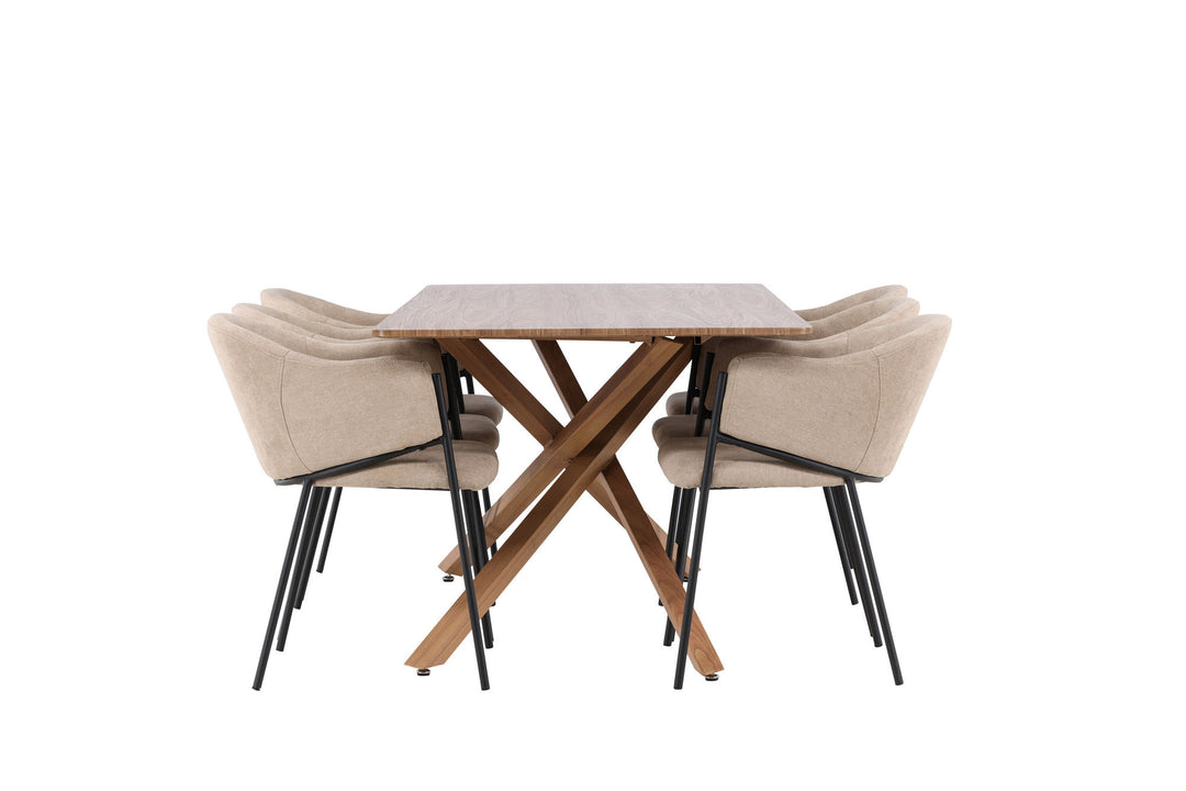 Venture Home Piazza Dining Table with Evelina Dining Chair