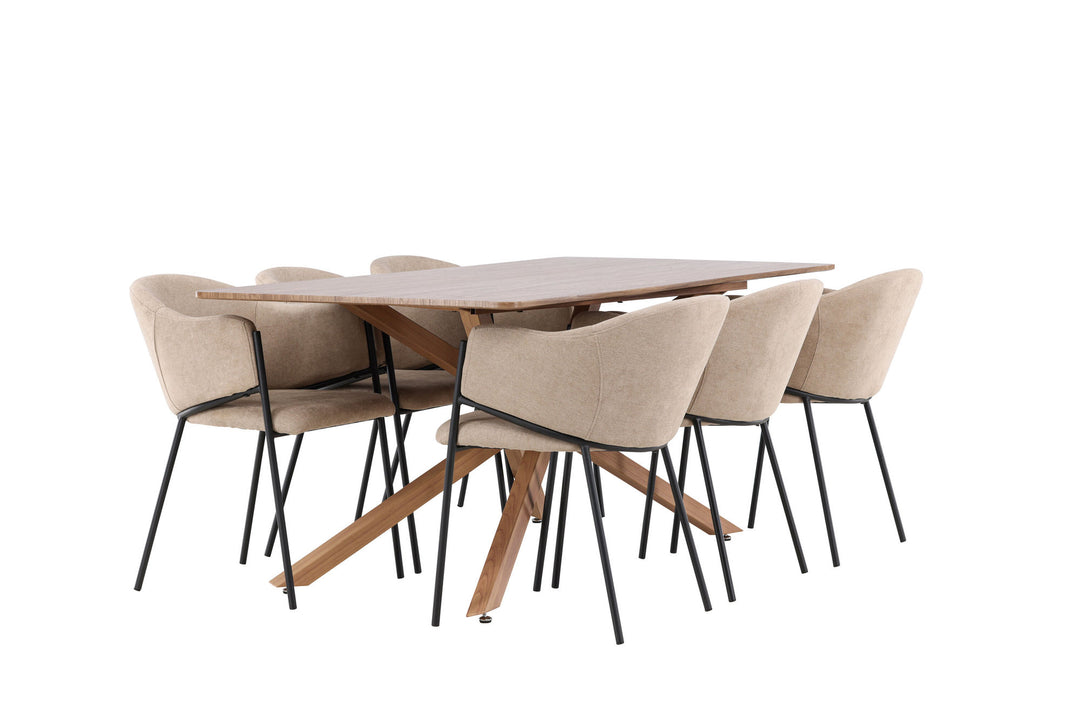 Venture Home Piazza Dining Table with Evelina Dining Chair